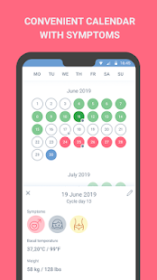 Period tracker, calendar, ovulation, cycle 65.0 Screenshots 2