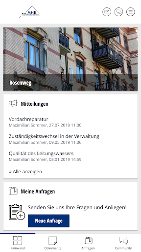 Android application MHB-App screenshort