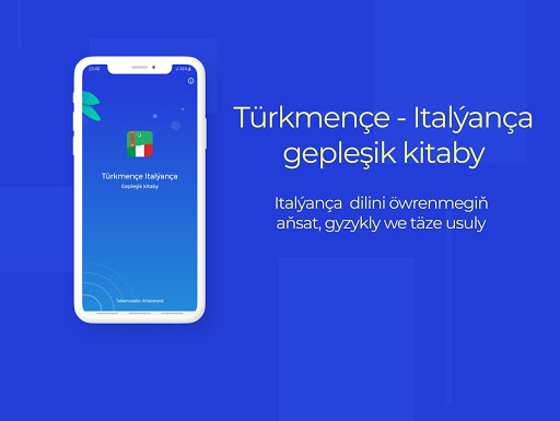 Android application Turkmen-Italian phrasebook screenshort