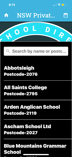 NSW Schools Directory Screen 2