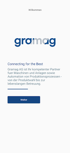 Android application GRAMAG Produktanfrage screenshort