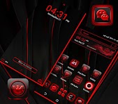 screenshot of Red Black Launcher Theme