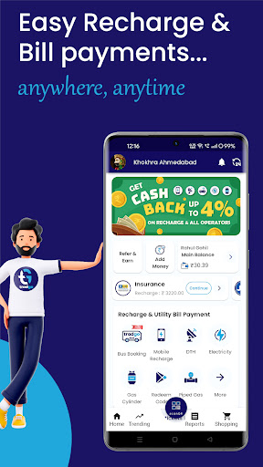 Tradgo Recharge & Bill Payment Screen 2