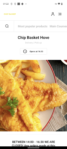 Android application Chip Basket Hove screenshort