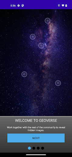 Android application GeoVerse screenshort