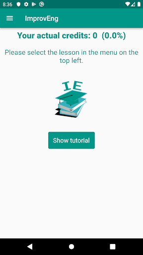 Android application ImprovEng screenshort