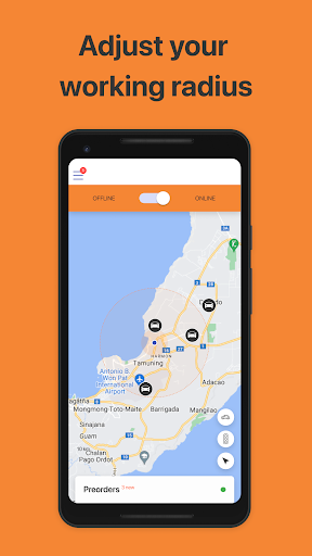 Android application Rove Driver screenshort