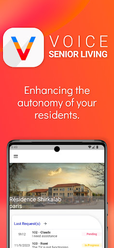 Android application Voice Senior Living screenshort