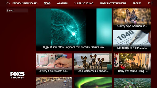 Screenshot of FOX5 Vegas - Las Vegas News