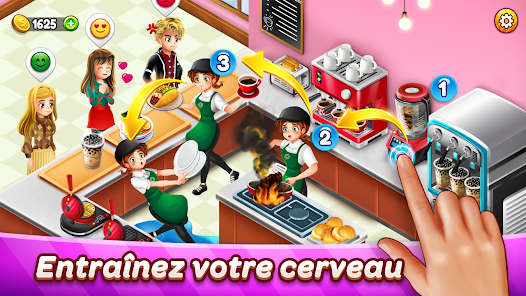 Cafe Panic: Jeux de cuisine screenshots apk mod 2