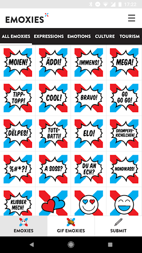 Android application EmoXies screenshort