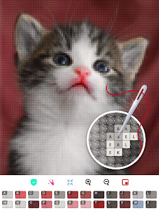 Color by Letter - Sewing game  Cross stitch screenshots 15