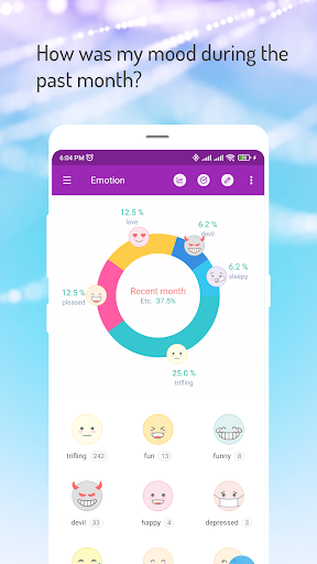 Screenshot of POPdiary - diary, journal