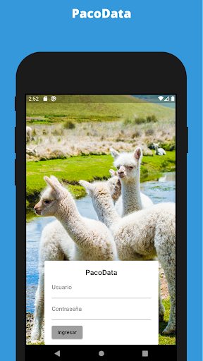 Android application PacoData screenshort