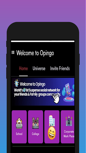 Android application Opingo screenshort