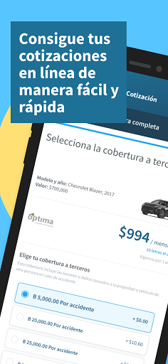 Android application Uniseguros screenshort