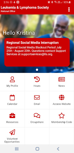 Volunteer LLS Screen 2