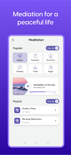 Android application CalmVibe: Meditation and Habit screenshort
