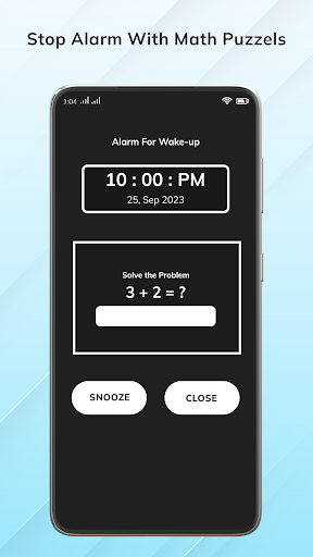 Math Password Alarm Clock Screen 2