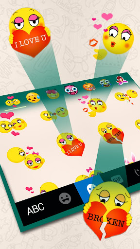SMS Message Keyboard Theme Screen 3