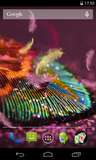 Android application Feather Live Wallpaper screenshort