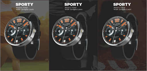 Android application Chronograph Watch Face Q16 screenshort
