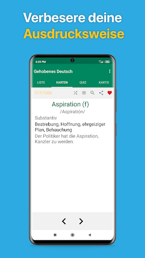 Speaking Sophisticated German Screen 3