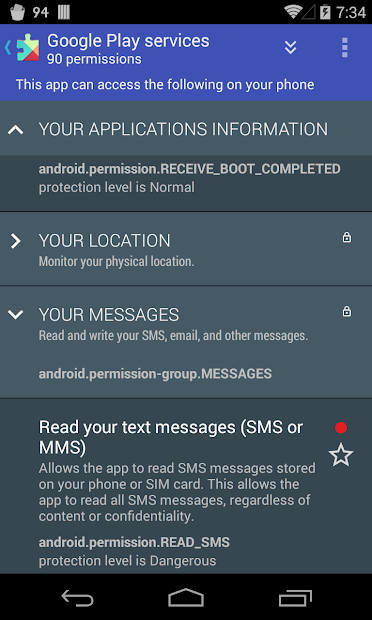 Screenshot 5 aSpotCat - Permission Checker android