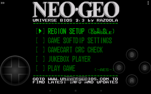 NEO.emu (Arcade Emulator) Captura de pantalla