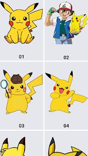 كيف ترسم Pikachu 1