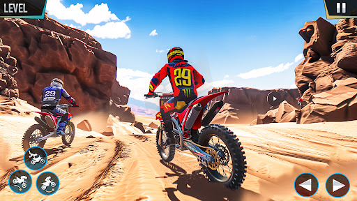 Android application Dirt Bike Race Motocross Games screenshort