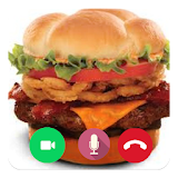 Call Video Prank Burger icon