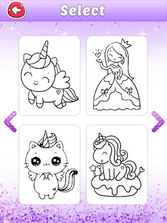 Game screenshot Glitter Coloring Games hack