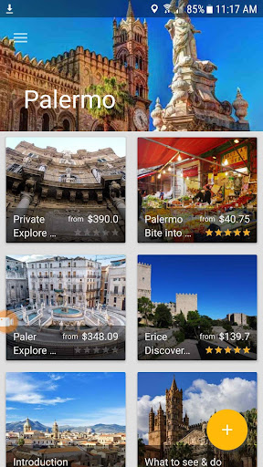 Android application Palermo Travel Guide screenshort