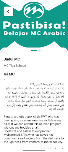 Mc Bahasa Arab Screen 2