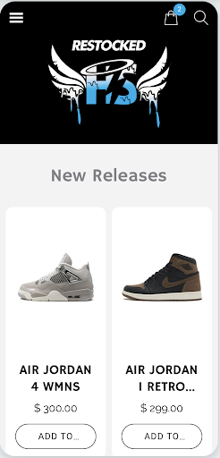 Android application Restocked HS screenshort