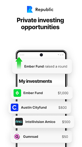 Screenshot of Republic: Invest in the future
