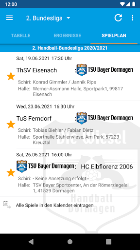 TSV Bayer Dormagen Handball Screen 2