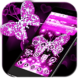 Pink Diamond Butterfly Theme icon