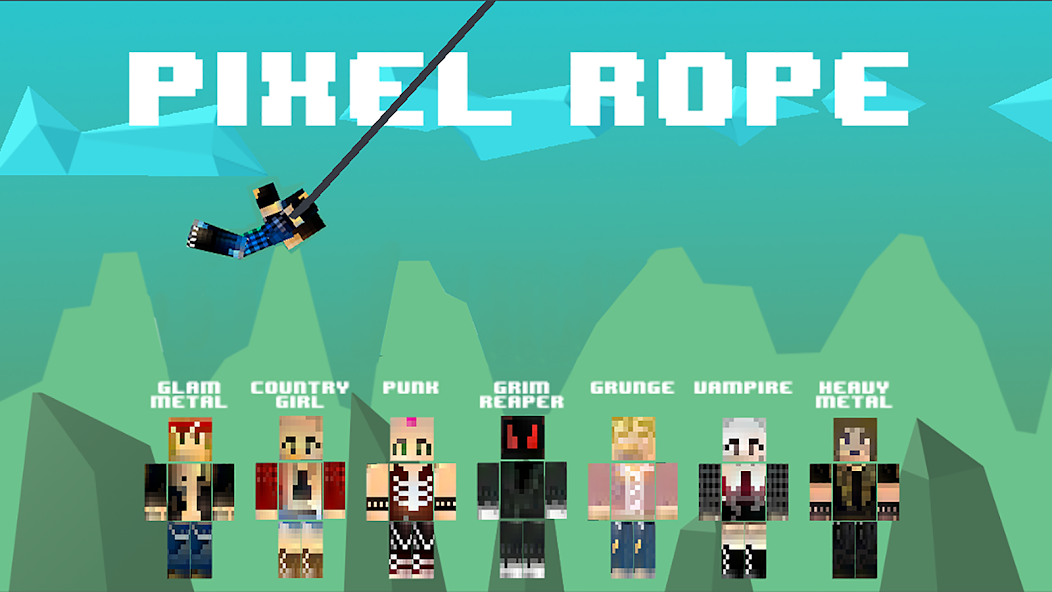 Pixel Rope - No Way Home 4.0 APK + Мод (Unlimited money) за Android