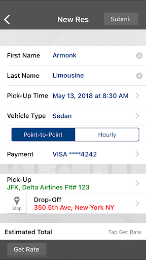 Armonk Limousine Car Service Screen 2