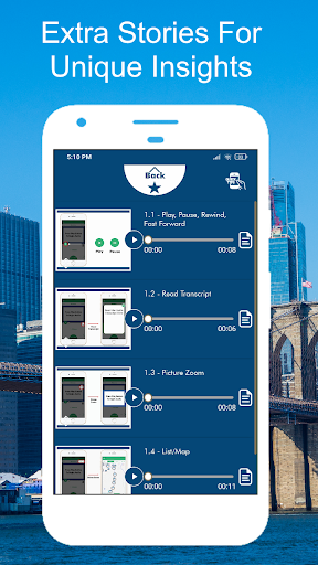 Screenshot of Brooklyn Bridge NYC Audio Tour