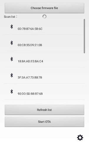 Android application OTA PVK01 screenshort