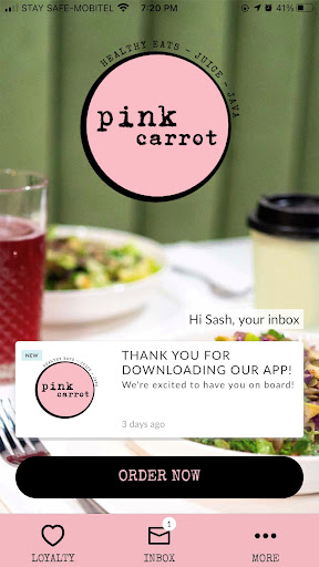 Android application Pink Carrot screenshort