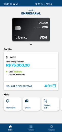 Tribanco Cartão Empresarial Screen 2