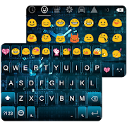 Neon Clock Emoji Keyboard Skin  Icon