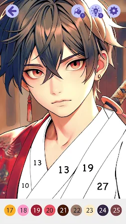 Game screenshot 数字で見るアニメ漫画-かわいいぬりえ mod apk