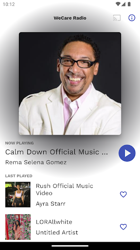 Android application WeCare Radio screenshort