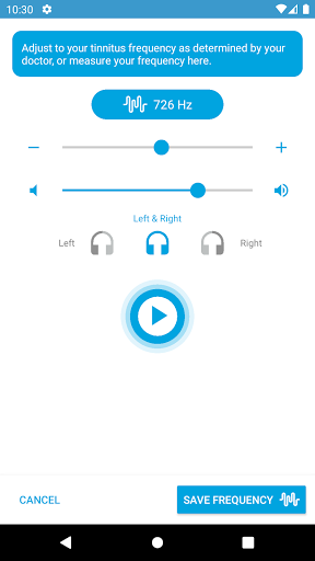 Tinnitus App by Cleanhearing Screen 2