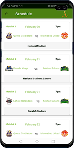 Pakistan Super League 2022 APK Schedule and Teams (1.0.8) Latest for Android 3